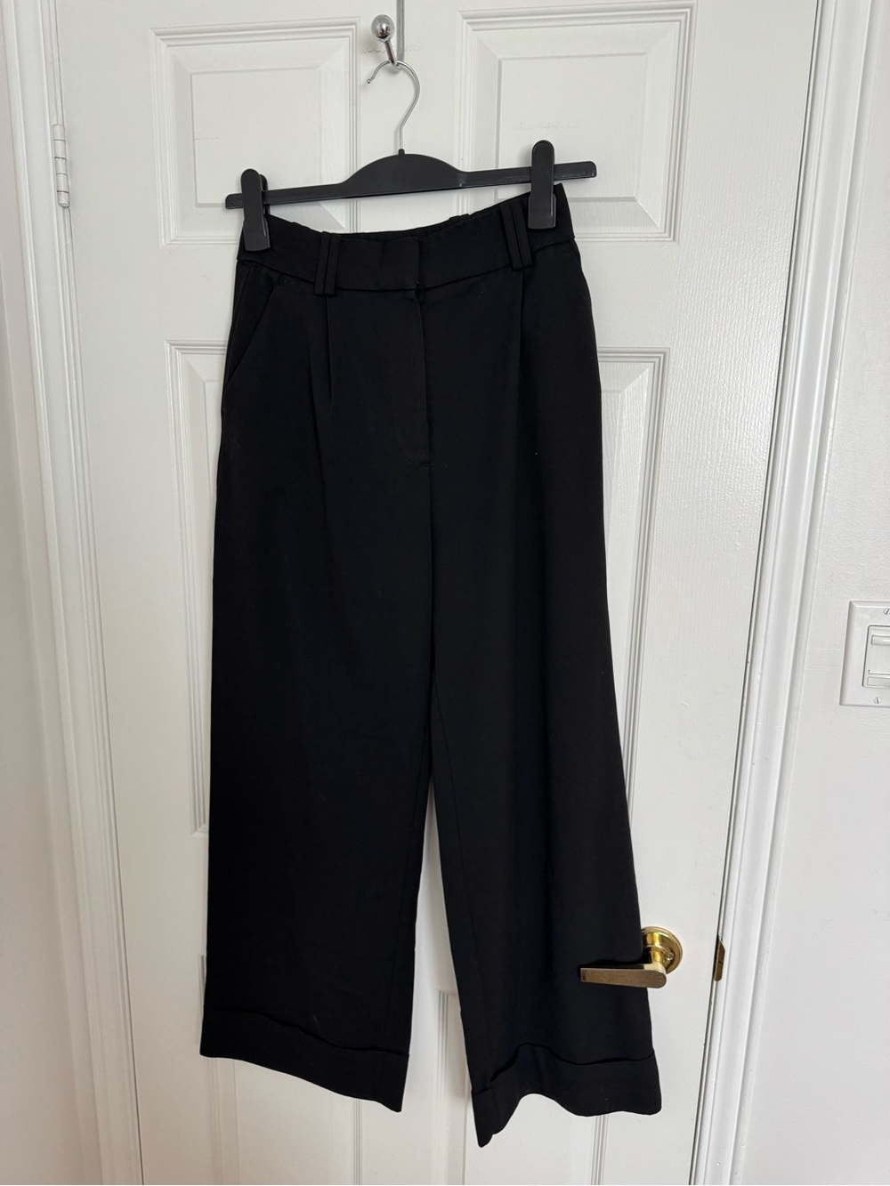 BLACK WIDE LEG ZARA DRESS PANTS